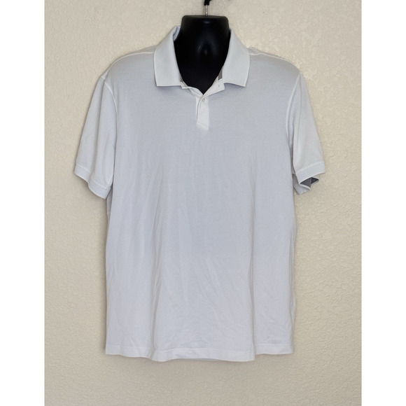 Lululemon Pique Golf Polo Shirt White Performance Mens Size 1X/2X Athletic - Picture 2 of 11